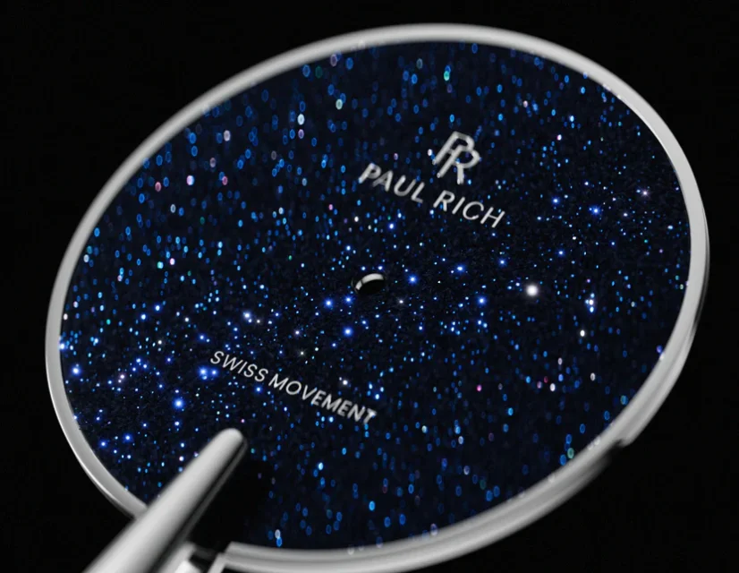 Stříbrné pánské hodinky Paul Rich s ocelovým páskem Frosted Star Dust II Oasis - Silver 43MM