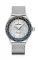 Męski srebrny zegarek Delma Watches ze stalowym paskiem Cayman Worldtimer Silver 42MM Automatic