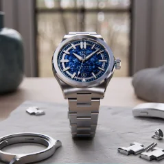 Relógio Henryarcher Watches prata para homem com bracelete em aço Øhav - Hydra Titanium 40MM Automatic
