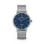 Strieborné pánske hodinky Milus Watches s oceľovým pásikom LAB 01 Sky Blue 40MM Automatic