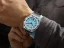 Men's silver Bomberg Watch with steel strap EDGE CYAN 43MM Automatic