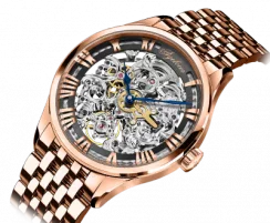 Relógio Agelocer Watches ouro para homens com pulseira de aço Bosch Series Steel Gold 40MM Automatic