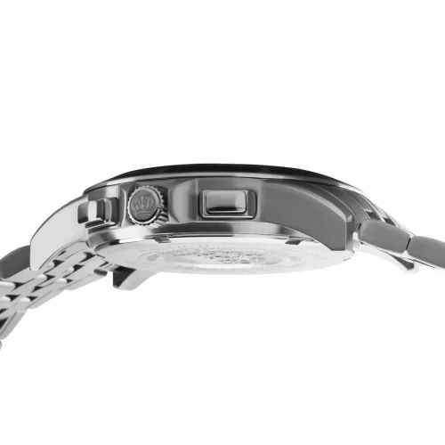 Men's silver Louis XVI watch with steel strap Majesté - Silver 43MM