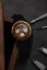Zwart herenhorloge van Nivada Grenchen met leren riem Chronoking Mecaquartz Black 87041Q10 38MM