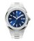 Ασημένιο ρολόι Paul Rich για άντρες με ιμάντα από χάλυβα Signature Frosted Barons Blue 45MM