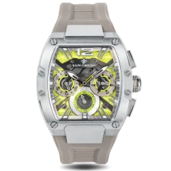 Men's silver Ralph Christian watch with a rubber band The Intrepid Sport - Electro Slate 42,5MM