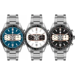 Stříbrné pánské hodinky Straton Watches s ocelovým páskem Classic Driver MKII White Dial 40MM