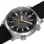 Strieborné pánske hodinky Circula Watches s gumovým pásikom SuperSport - Black 40MM Automatic