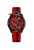 Černé pánské hodinky Bomberg s gumovým páskem Racing MONZA 45MM