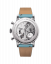 Relógio Undone Watches prata para homem com pulseira de couro Urban Stellar Tiff Blue 40MM