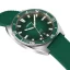 Men's silver Circula Watch with rubber strap AquaSport II - Green 40MM Automatic