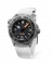 Relógio Undone Watches prata para homens com pulseira de borracha Aquadeep - Signal White 43MM Automatic