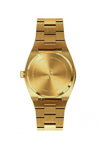 Reloj dorado para hombre Paul Rich con correa de acero Sultan's Ruby 45MM