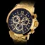 Men's gold Louis XVI watch with steel strap Athos le Grand 886 - Gold 48MM