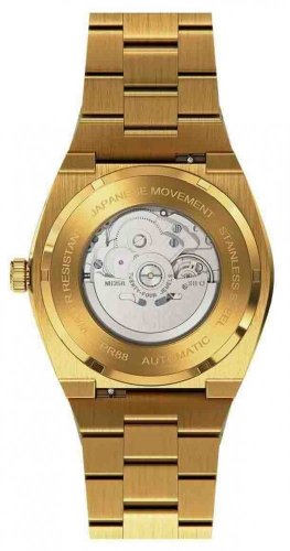 Relógio de ouro de homem Paul Rich com bracelete de aço Star Dust Frosted - Gold Automatic 42MM