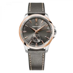 Venezianico men's silver watch with a leather strap Redentore Riserva di Carica 1321505 40MM