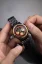 Orologio da uomo Nivada Grenchen nero con cinturino in acciaio Chronoking Mecaquartz Steel Black 87041Q04 38MM