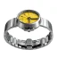 Montre 22Designstudio Watches pour hommes en argent avec bracelet en acier Concrete Sport Yellow 45MM Automati