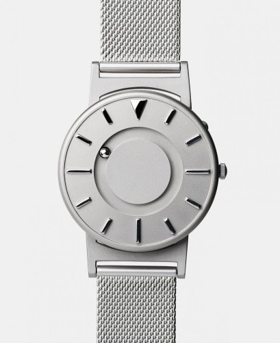 Zilverkleurig herenhorloge van Eone met stalen band Bradley Mesh - Silver 40MM