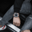 Grau Herrenuhr Zinvo Watches mit echtem Ledergürtel Blade Encore - Grey 44MM