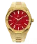 Men's Paul Rich gold watch with steel strap Frosted Star Dust - Gold Red 42MM