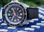 Strieborné pánske hodinky Momentum Watches s gumovým pásikom Sea Auto 30 Black Tropic Rubber 42MM Automatic