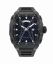 Montre homme Paul Rich Watch couleur noire avec caoutchouc Frosted Astro Day & Date Lunar - Black 42,5MM