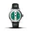 Reloj Ferro & Company plata con correa de cuero Distinct 3 British Racing Green 42MM Automatic