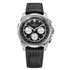 Venezianico men's silver watch with a leather strap Bucintoro 8221511 42MM Automatic