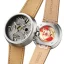 Men's silver 22Designstudio Watches watch with leather strap Rabbit Edition Concrete Dragon 45MM Automatic