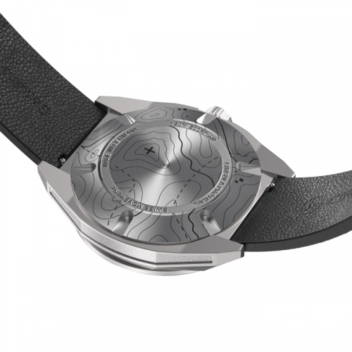 Zilverkleurig herenhorloge van Circula Watches met leren band ProTrail - Sand 40MM Automatic