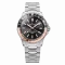 Stříbrné pánské hodinky Venezianico s ocelovým páskem Nereide GMT 3521504C Black 39MM Automatic