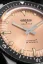Men's silver Vulcain watch with rubber strap Skindiver Nautique - Salmon Beige Luminova - Rubber 44,5MM Automatic