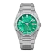 Montre Aisiondesign Watches pour homme de couleur argent avec bracelet en acier HANG GMT - Green MOP 41MM Automatic