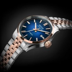 Strieborné pánske hodinky Epos s oceľovým pásikom Passion 3501.132.34.16.44 41MM Automatic