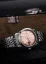 Herrenuhr aus Silber Nivada Grenchen mit Stahlband Antarctic Spider Salmon Date 32042A04 38MM Automatic