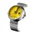 Muški srebrni sat 22Designstudio Watches sa čeličnim remenom Concrete Sport Yellow 45MM Automati