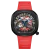Men's black OLTO-8 with rubber strap INFINITY-II RPM-Style Roman Numerals 44MM Automatic