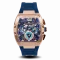 Relógio de homem Ralph Christian ouro com pulseira de borracha The Intrepid Sport - Rose Gold 42,5MM
