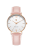 Ladies gold Paul Rich watch with genuine leather strap - Pink Leather