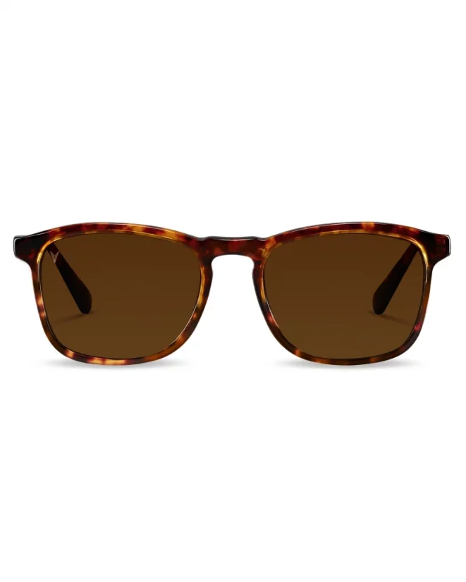 Brown men's Vincero sunglasses The Midway - Whiskey Tortoise