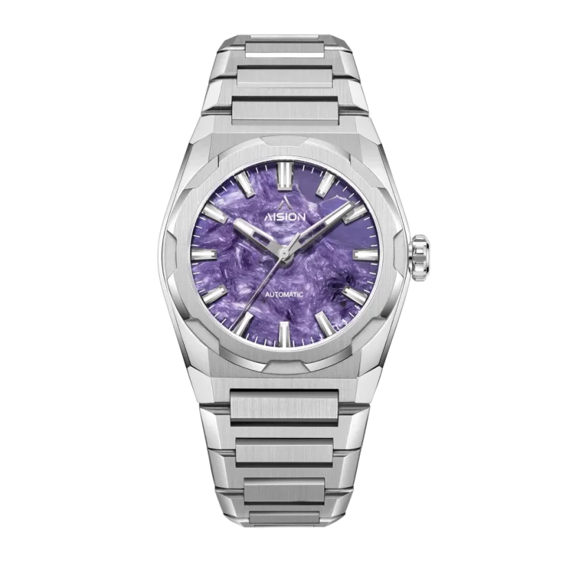 Men's silver Aisiondesign Watch with steel strap HANG Crafts