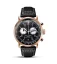 Men's gold Ferro & Company with leather strap AGL 2 Chronograph All Black / Rose Gold 42MM