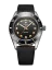 Stříbrné pánské hodinky Nivada Grenchen s koženým páskem Aquamar Black 32068A17 38MM Automatic