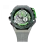 Men's Mazzucato black watch with rubber strap RIM Monza Black / Green - 48MM Automatic