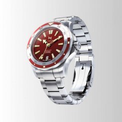 Stříbrné pánské hodinky Fathers s ocelovým páskem Anniversary Steel 40MM Automatic