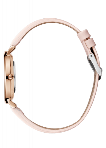 Montre Paul Rich pour femme en or avec bracelet en cuir véritable - Pink Leather