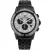 Men's black Louis XVI watch with steel strap Majesté Iced Out Rainbow 1039 - Black 43MM
