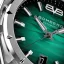 Men's silver Bomberg Watch with steel strap EDGE GREEN 43MM Automatic