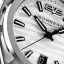 Men's silver Bomberg Watch with steel strap EDGE WHITE 43MM Automatic